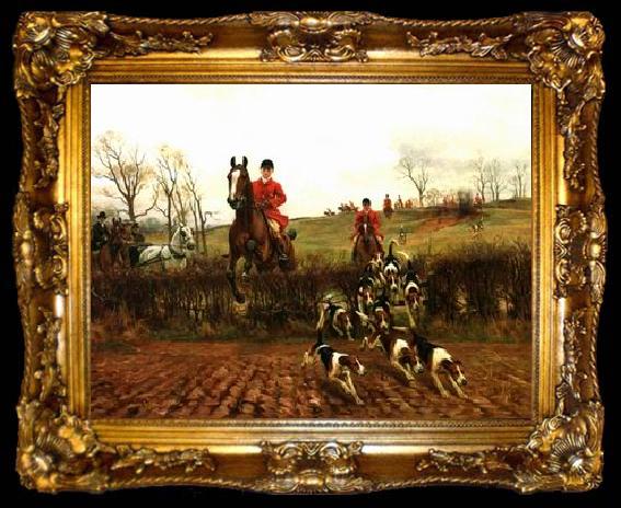 framed  unknow artist Classical hunting fox, Equestrian and Beautiful Horses, 06., ta009-2